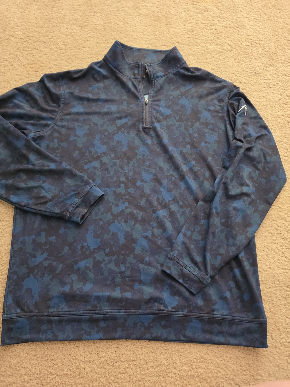 Peter Millar Camouflage Pullover Large 1/4 Zip Pullover